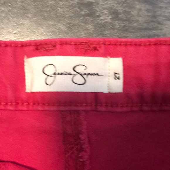 NWT Jessica Simpson “jazzy” pink cuffed short SZ27 - Picture 2 of 3